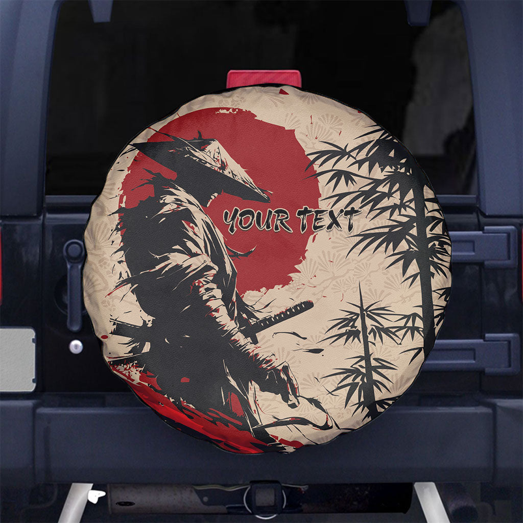 Personalised Japan Samurai Vintage Spare Tire Cover Honor Defines Strength