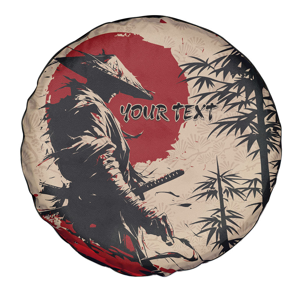 Personalised Japan Samurai Vintage Spare Tire Cover Honor Defines Strength