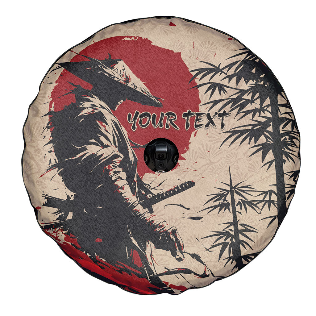 Personalised Japan Samurai Vintage Spare Tire Cover Honor Defines Strength