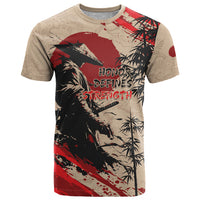 Personalised Japan Samurai Vintage T Shirt Honor Defines Strength