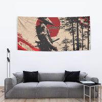 Personalised Japan Samurai Vintage Tapestry Honor Defines Strength