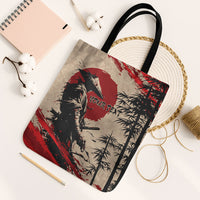 Personalised Japan Samurai Vintage Tote Bag Honor Defines Strength