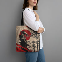 Personalised Japan Samurai Vintage Tote Bag Honor Defines Strength