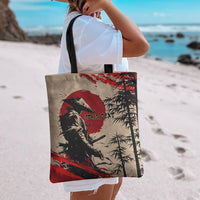 Personalised Japan Samurai Vintage Tote Bag Honor Defines Strength