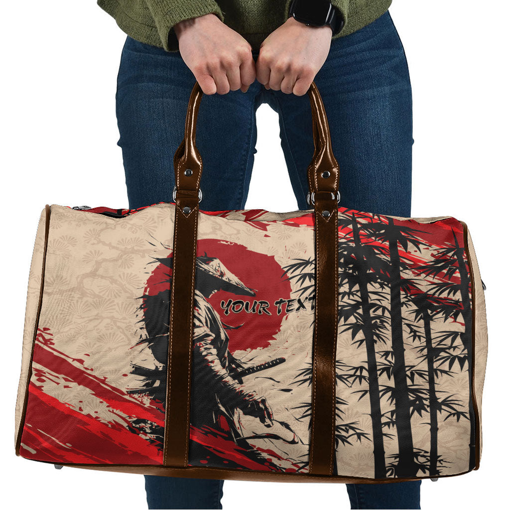 Personalised Japan Samurai Vintage Travel Bag Honor Defines Strength