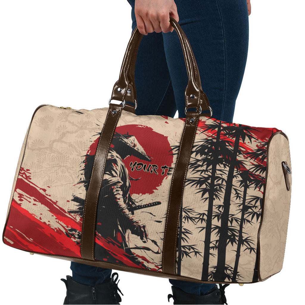 Personalised Japan Samurai Vintage Travel Bag Honor Defines Strength