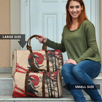 Personalised Japan Samurai Vintage Travel Bag Honor Defines Strength