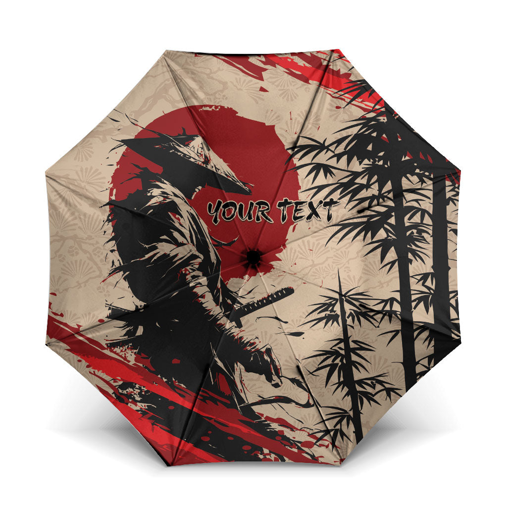 Personalised Japan Samurai Vintage Umbrella Honor Defines Strength