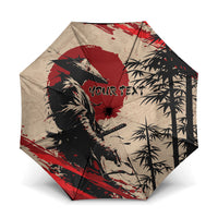 Personalised Japan Samurai Vintage Umbrella Honor Defines Strength