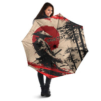 Personalised Japan Samurai Vintage Umbrella Honor Defines Strength