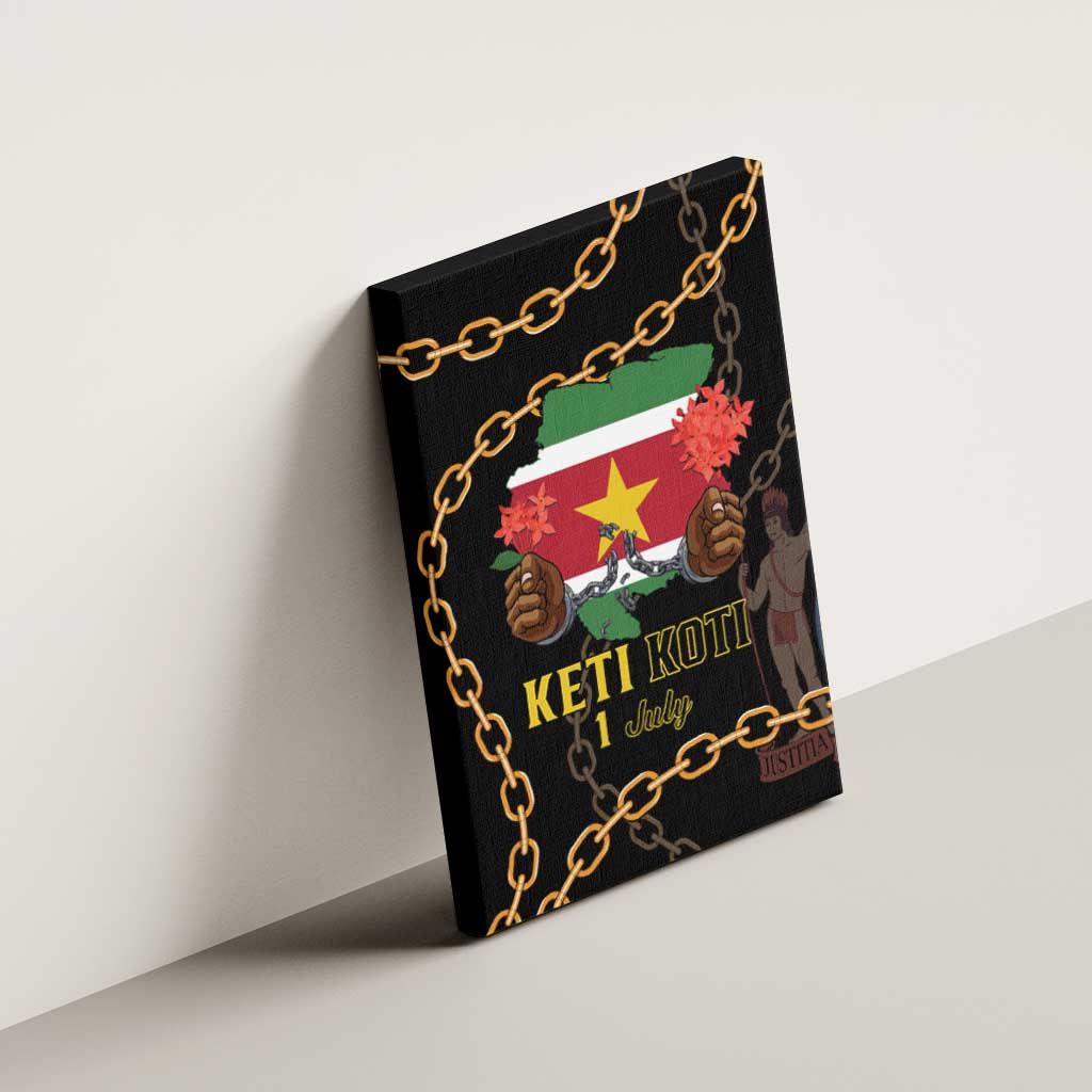 Suriname Keti Koti Canvas Wall Art Kettingsnijden Prisiri Manspasi - Wonder Print Shop