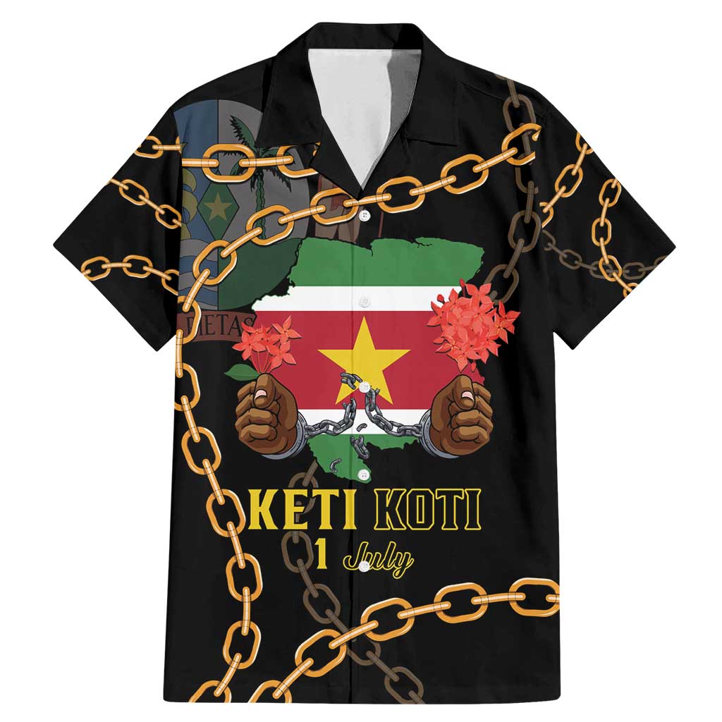 Suriname Keti Koti Family Matching Mermaid Dress and Hawaiian Shirt Kettingsnijden Prisiri Manspasi - Wonder Print Shop