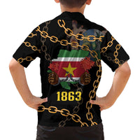 Suriname Keti Koti Family Matching Puletasi and Hawaiian Shirt Kettingsnijden Prisiri Manspasi - Wonder Print Shop