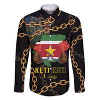 Suriname Keti Koti Family Matching Summer Maxi Dress and Hawaiian Shirt Kettingsnijden Prisiri Manspasi - Wonder Print Shop