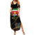 Suriname Keti Koti Family Matching Summer Maxi Dress and Hawaiian Shirt Kettingsnijden Prisiri Manspasi - Wonder Print Shop