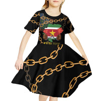 Suriname Keti Koti Kid Short Sleeve Dress Kettingsnijden Prisiri Manspasi - Wonder Print Shop
