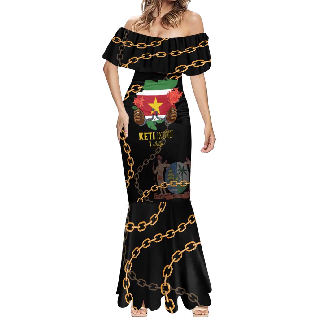 Suriname Keti Koti Mermaid Dress Kettingsnijden Prisiri Manspasi - Wonder Print Shop