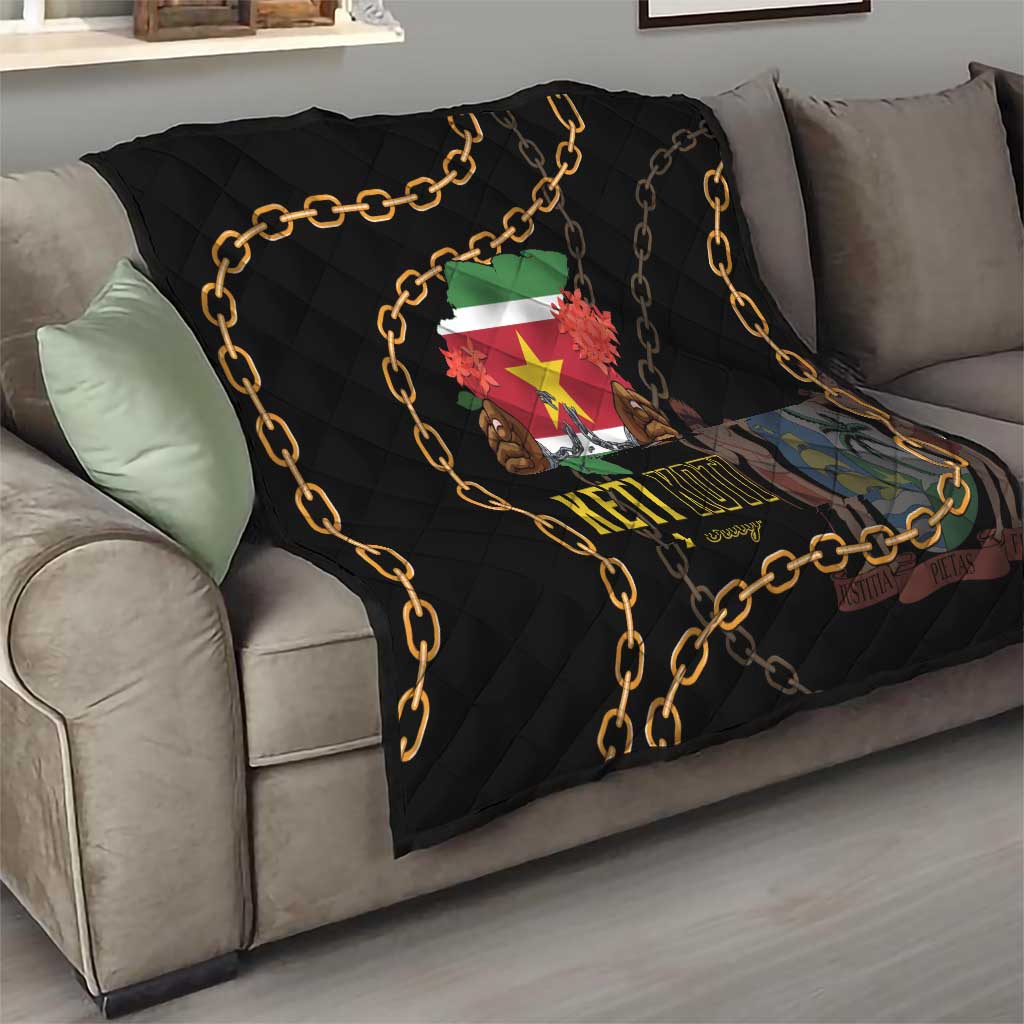 Suriname Keti Koti Quilt Kettingsnijden Prisiri Manspasi - Wonder Print Shop