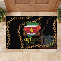 Suriname Keti Koti Rubber Doormat Kettingsnijden Prisiri Manspasi - Wonder Print Shop