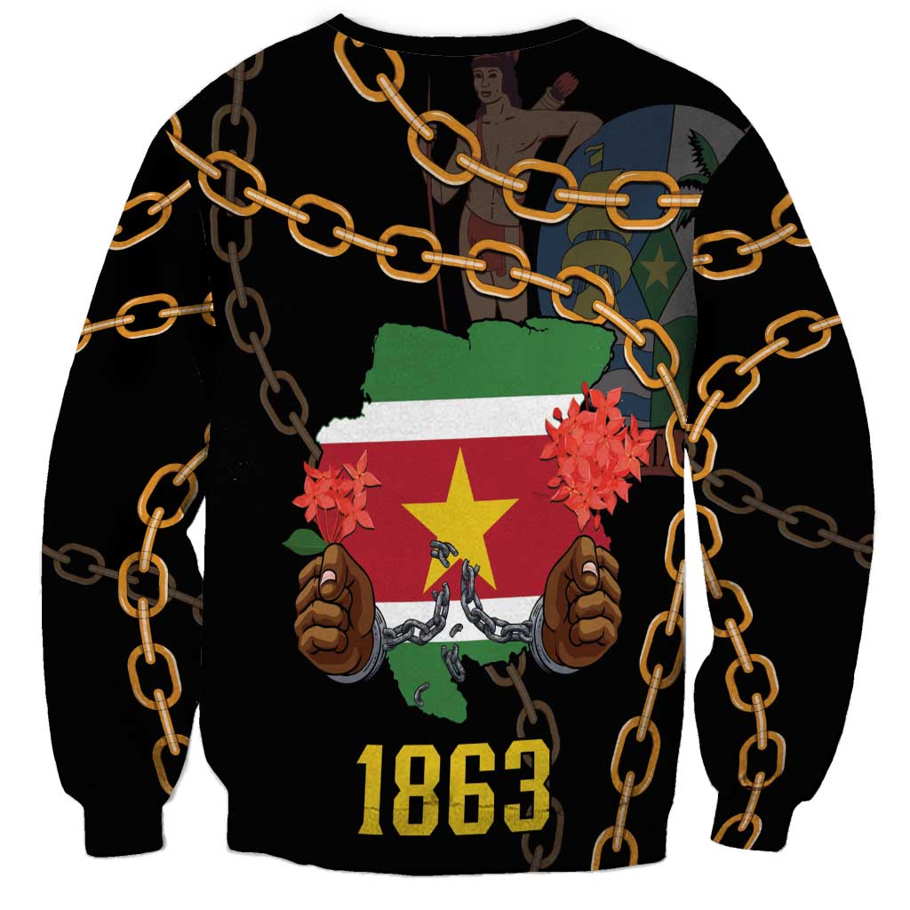 Suriname Keti Koti Sweatshirt Kettingsnijden Prisiri Manspasi - Wonder Print Shop