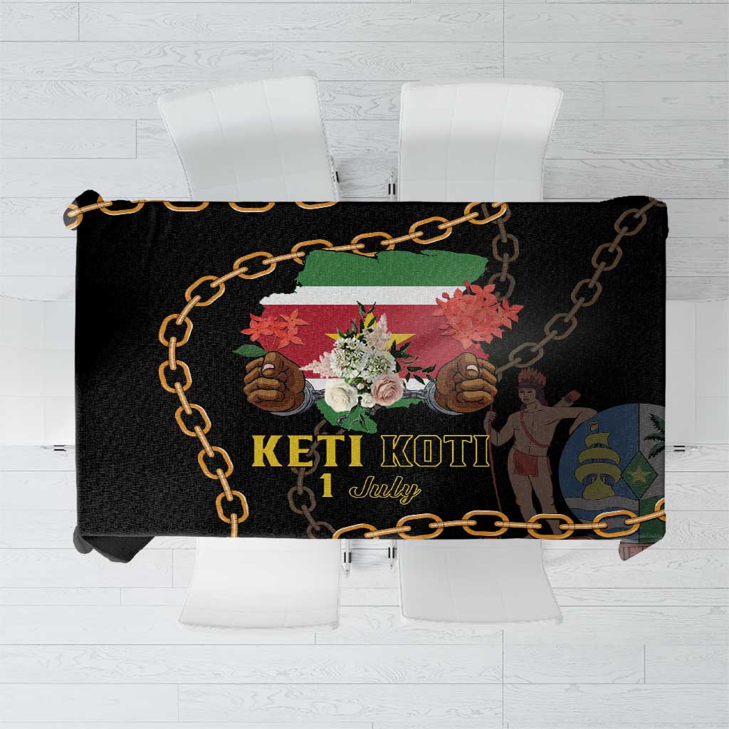 Suriname Keti Koti Tablecloth Kettingsnijden Prisiri Manspasi - Wonder Print Shop