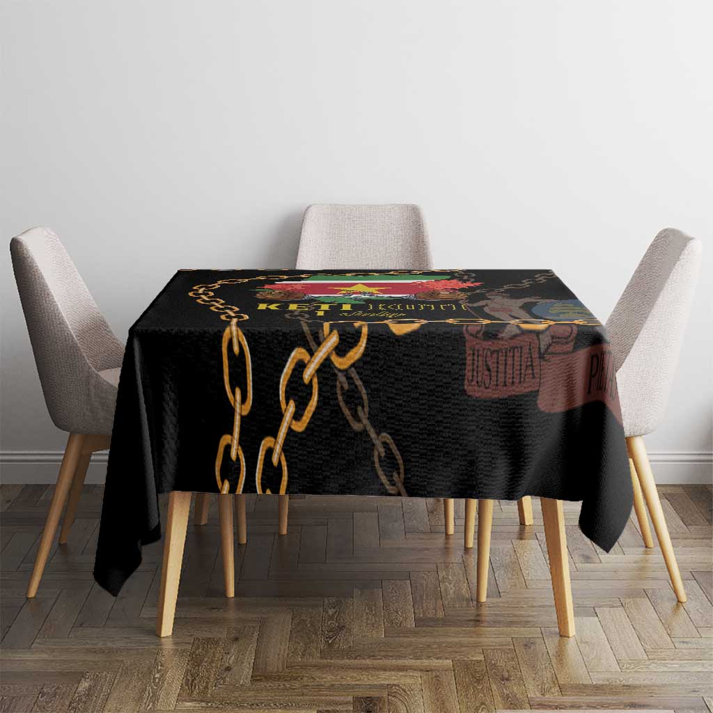 Suriname Keti Koti Tablecloth Kettingsnijden Prisiri Manspasi - Wonder Print Shop