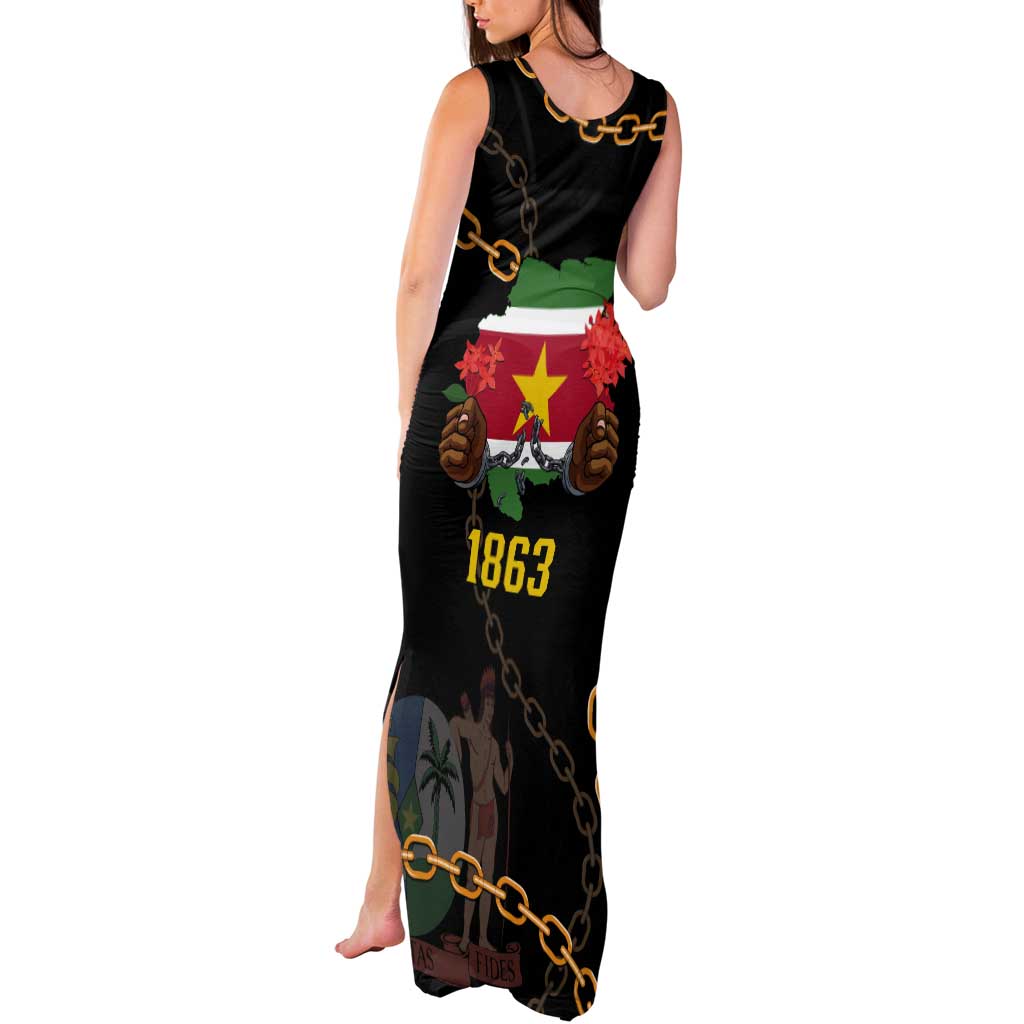 Suriname Keti Koti Tank Maxi Dress Kettingsnijden Prisiri Manspasi - Wonder Print Shop