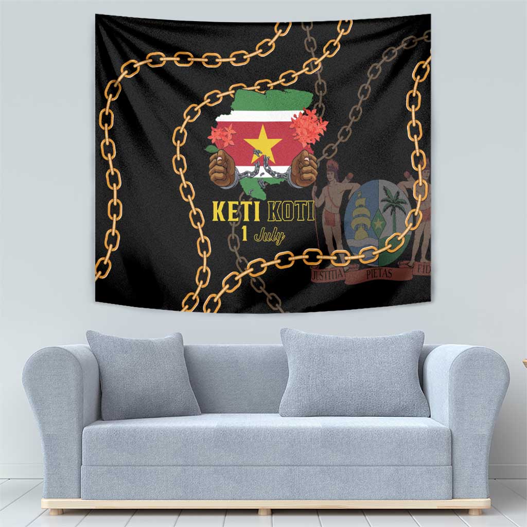 Suriname Keti Koti Tapestry Kettingsnijden Prisiri Manspasi - Wonder Print Shop