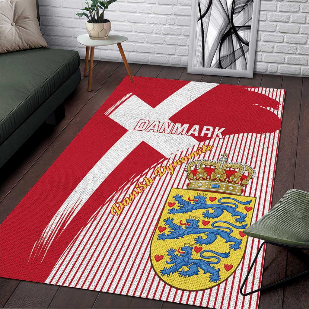Danmark 2024 Football Area Rug We are Red We are White We are Danish Dynamite - Wonder Print Shop