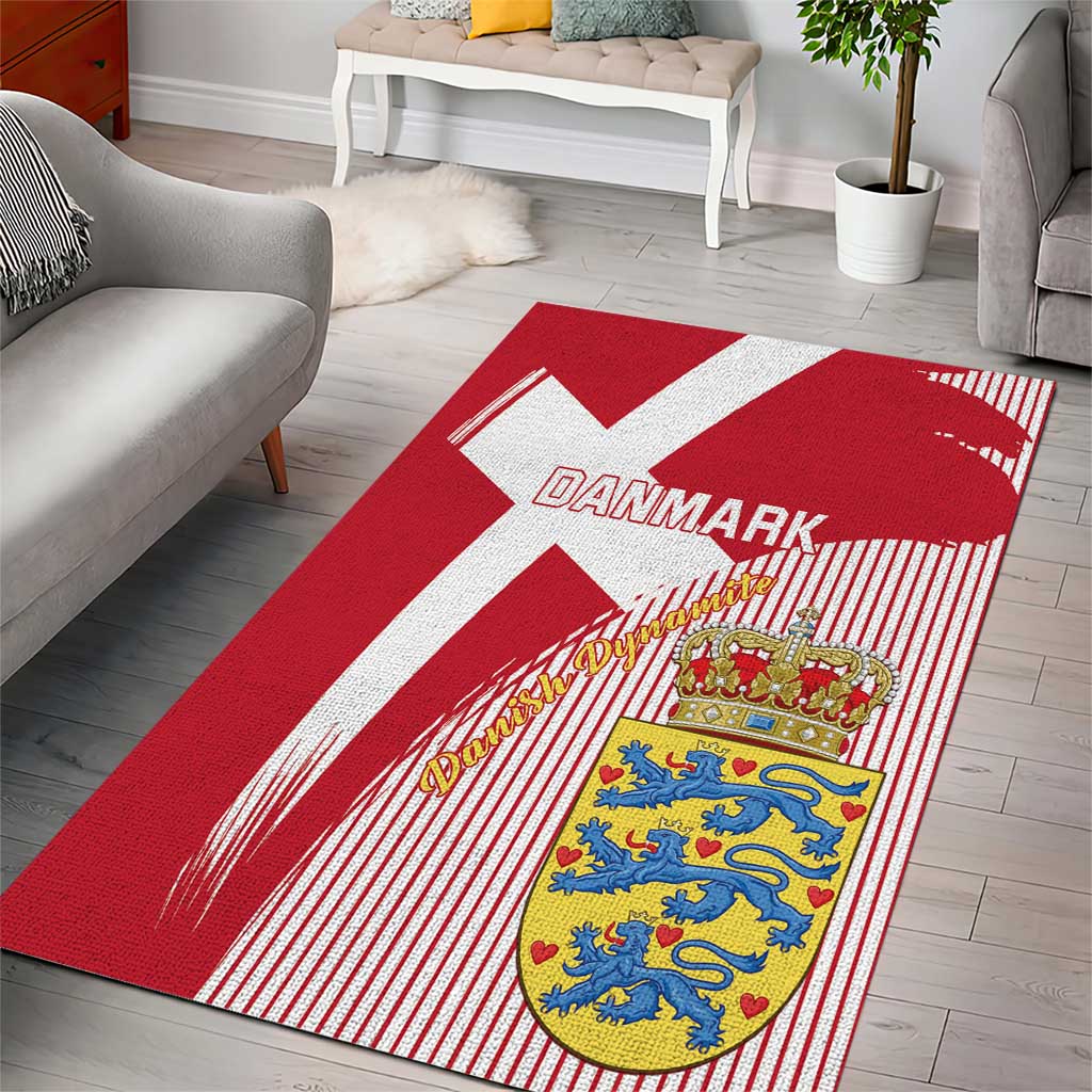 Danmark 2024 Football Area Rug We are Red We are White We are Danish Dynamite - Wonder Print Shop