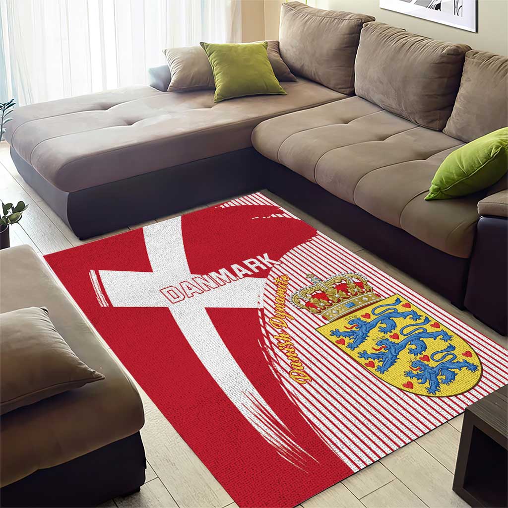 Danmark 2024 Football Area Rug We are Red We are White We are Danish Dynamite - Wonder Print Shop