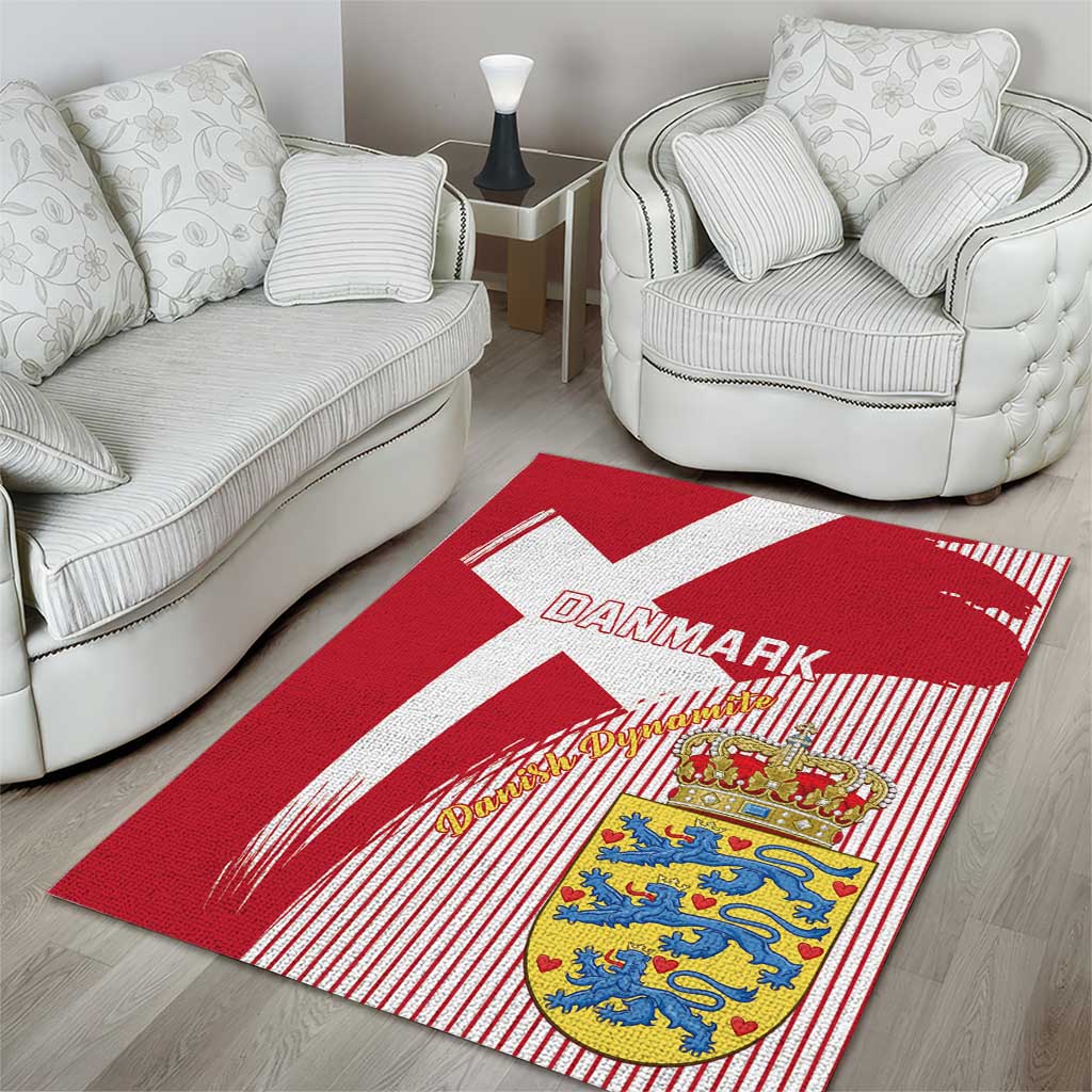 Danmark 2024 Football Area Rug We are Red We are White We are Danish Dynamite - Wonder Print Shop