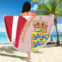 Danmark 2024 Football Beach Blanket We are Red We are White We are Danish Dynamite - Wonder Print Shop