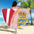 Danmark 2024 Football Beach Blanket We are Red We are White We are Danish Dynamite - Wonder Print Shop