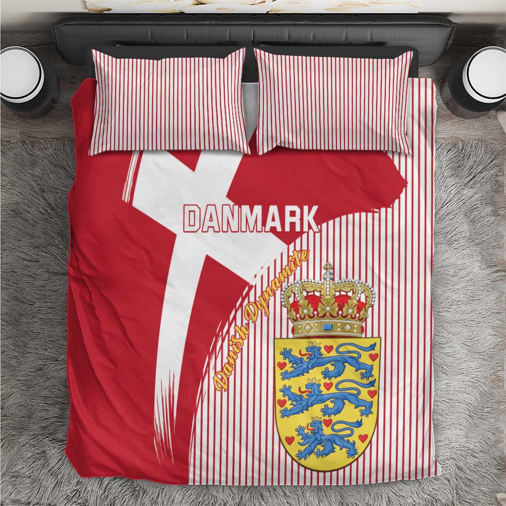 Danmark 2024 Football Bedding Set We are Red We are White We are Danish Dynamite - Wonder Print Shop