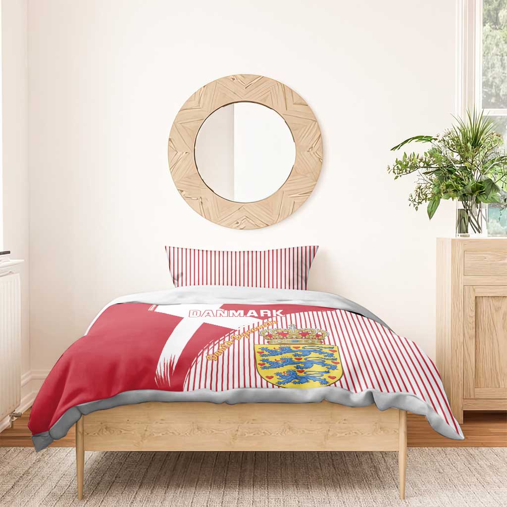 Danmark 2024 Football Bedding Set We are Red We are White We are Danish Dynamite - Wonder Print Shop