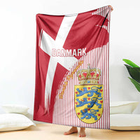 Danmark 2024 Football Blanket We are Red We are White We are Danish Dynamite