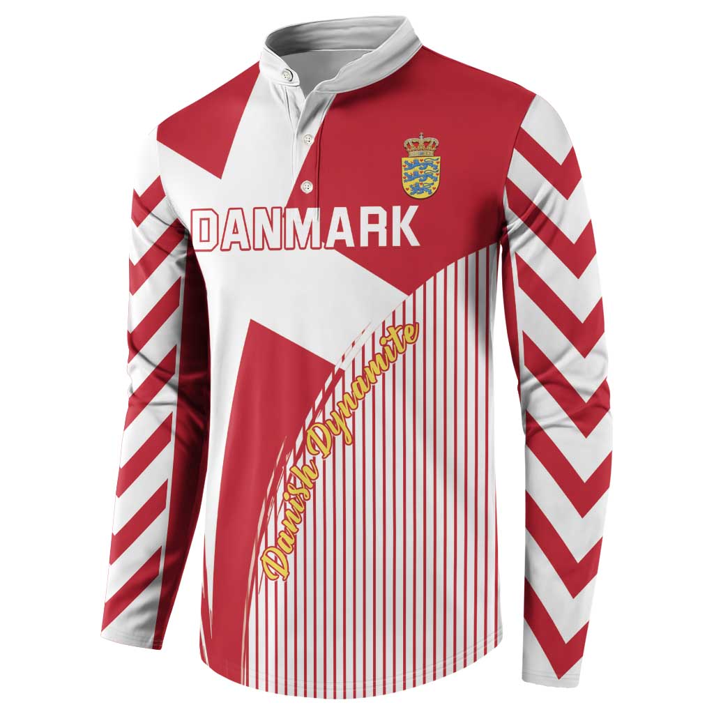 Custom Danmark 2024 Football Button Sweatshirt We are Red We are White We are Danish Dynamite - Wonder Print Shop