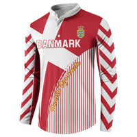 Custom Danmark 2024 Football Button Sweatshirt We are Red We are White We are Danish Dynamite - Wonder Print Shop