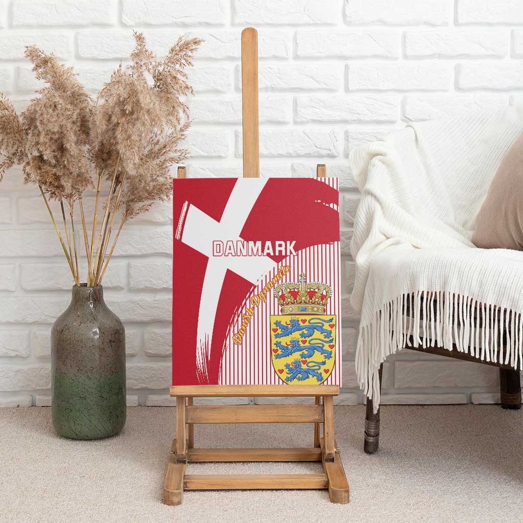 Danmark 2024 Football Canvas Wall Art We are Red We are White We are Danish Dynamite - Wonder Print Shop