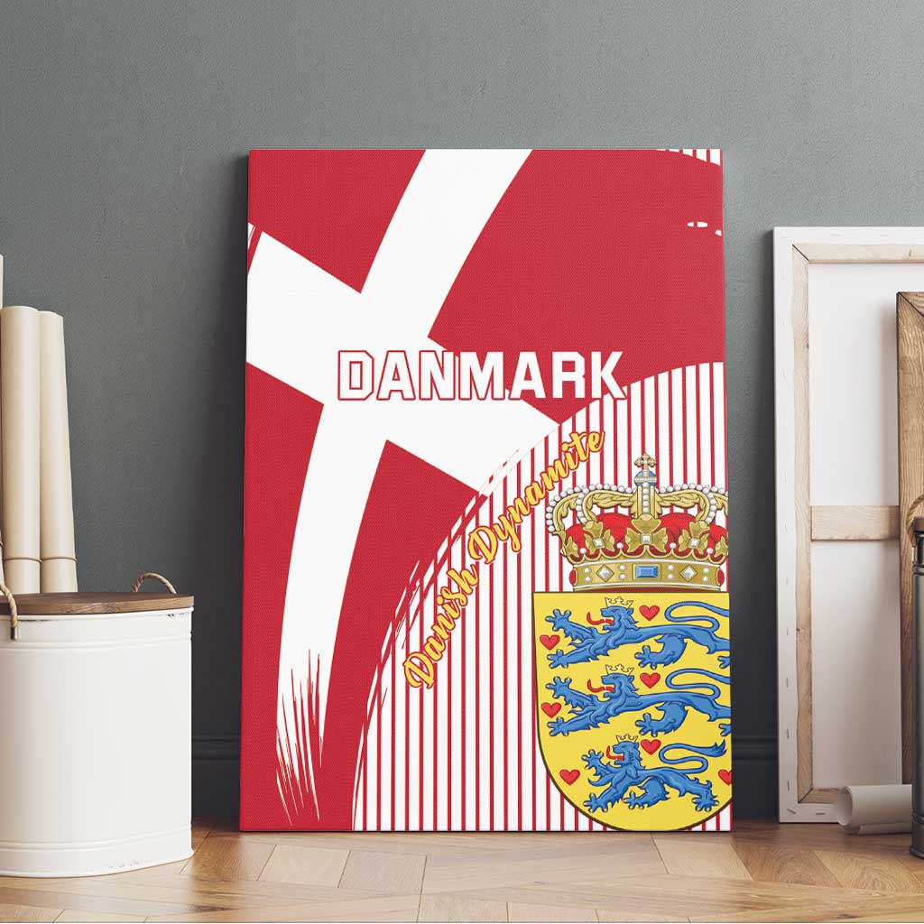 Danmark 2024 Football Canvas Wall Art We are Red We are White We are Danish Dynamite - Wonder Print Shop