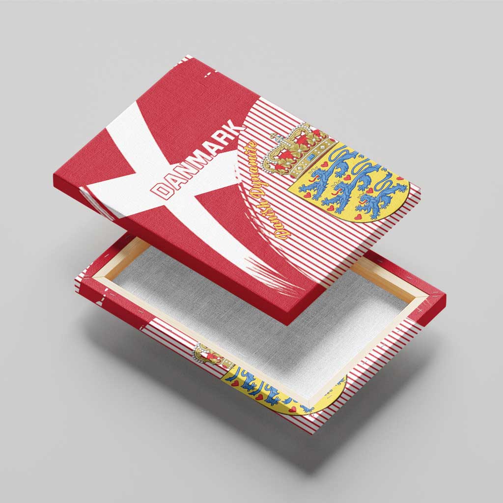 Danmark 2024 Football Canvas Wall Art We are Red We are White We are Danish Dynamite - Wonder Print Shop