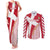 Custom Danmark 2024 Football Couples Matching Tank Maxi Dress and Long Sleeve Button Shirt We are Red We are White We are Danish Dynamite - Wonder Print Shop