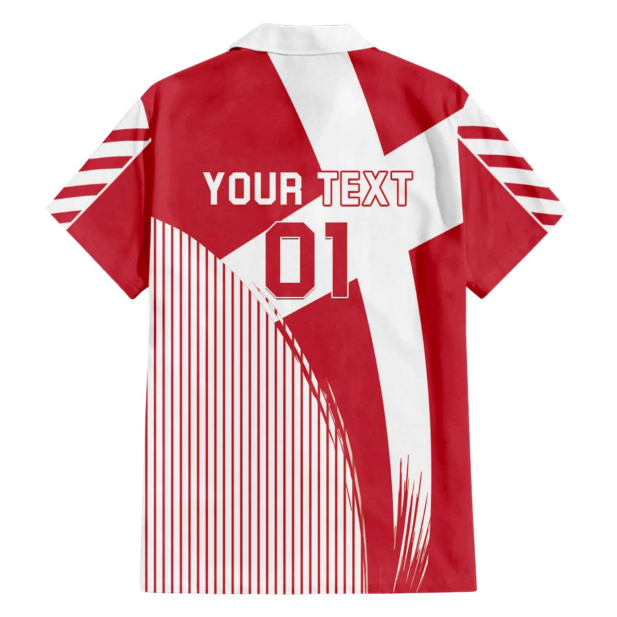 Custom Danmark 2024 Football Family Matching Off The Shoulder Long Sleeve Dress and Hawaiian Shirt We are Red We are White We are Danish Dynamite - Wonder Print Shop