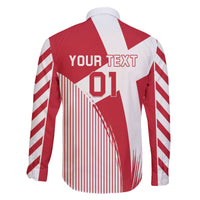 Custom Danmark 2024 Football Family Matching Off The Shoulder Long Sleeve Dress and Hawaiian Shirt We are Red We are White We are Danish Dynamite - Wonder Print Shop