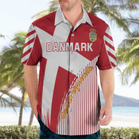 Custom Danmark 2024 Football Hawaiian Shirt We are Red We are White We are Danish Dynamite - Wonder Print Shop
