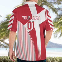 Custom Danmark 2024 Football Hawaiian Shirt We are Red We are White We are Danish Dynamite - Wonder Print Shop