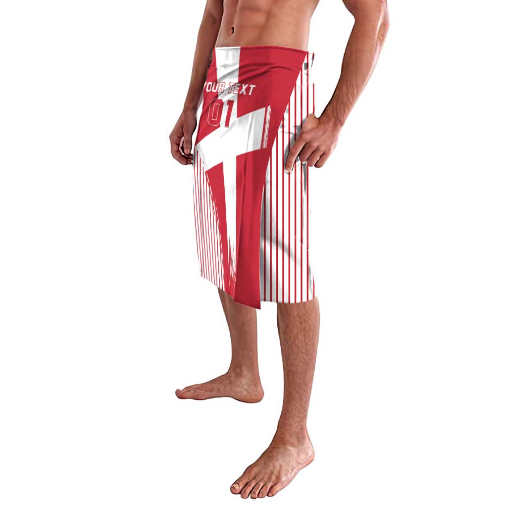 Custom Danmark 2024 Football Lavalava We are Red We are White We are Danish Dynamite - Wonder Print Shop