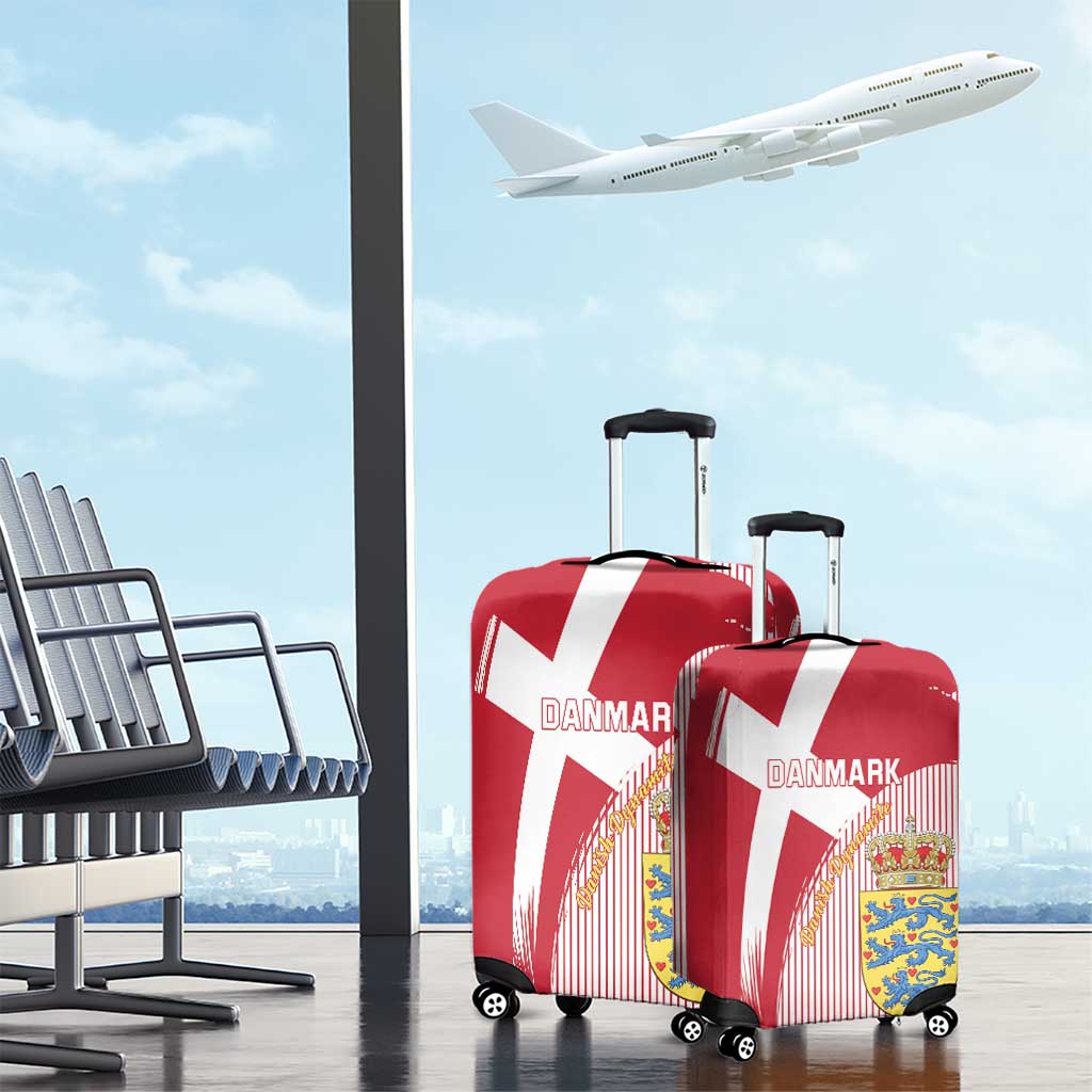 Danmark 2024 Football Luggage Cover We are Red We are White We are Danish Dynamite - Wonder Print Shop