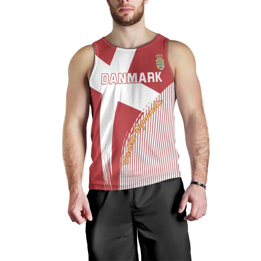 Custom Danmark 2024 Football Men Tank Top We are Red We are White We are Danish Dynamite - Wonder Print Shop